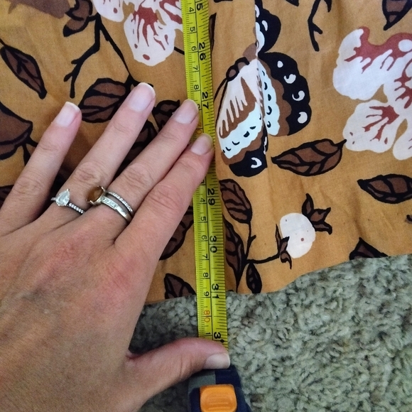 Janie & Jack Butterfly Floral Sweetheart Dress Size 12 Fall Babydoll Dress - Picture 4 of 7